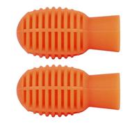 Beaupretty Funda de Silicona Protección Duradera y Rápido Rebote Naranja para Baquetas de Batería, 2 Piezas para Silenciador de Baquetas Profesional