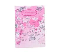 Beaupretty Funda para Pasaporte Diseño De Mapa del Mundo Portadocumentos De Viaje Organizador De Pasaporte Mapa para Viajes Internacionales