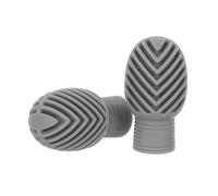 Beaupretty Fundas de Silicona para Baquetas de Batería 7a y 5a, Protectores de Baquetas Silenciadas en Color Gris Negro, Juego de 2 Unidades para Práctica Silenciosa y Protección Completa