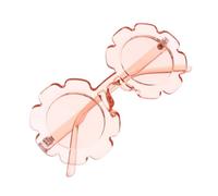 Beaupretty Gafas De Sol Infantiles Con Diseño De Girasol Lentes Resistentes y Antarañazos Protección Uv Para Niño Niña Marco Transparente Rosa Para Aire