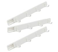 Beaupretty Ganchos Deslizantes Extraíbles para Riel de Armario, 3 Unidades, 4 Garras Multifuncionales, Organizador Extensible para Cocina, Baño y Lavadero, Gancho para Colgar Que Ahorra