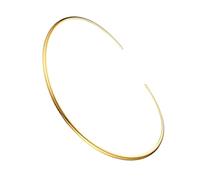 Beaupretty Gargantilla Dorada Redonda para Mujer Collar Minimalista de Joyería Suave y Cómoda Adecuado para Fiestas Cosplay y Uso Diario