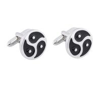 Beaupretty Gemelos De Aleación Tai Chi Redondos Para Camisa De Hombre Accesorios Formales y Casuales Diseño Clásico Para Trajes y Camisas Elegantes