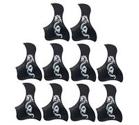Beaupretty Golpeador De Guitarra Folk Autoadhesivo Pvc, Juego De 10 Piezas Diseño Dragón Negro y Plateado, Protector De Superficie Para Guitarra Acústica De 40-41 Pulgadas, Accesorios Para Músicos