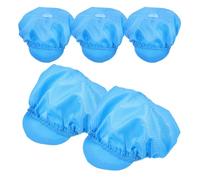 Beaupretty Gorras de Trabajo Antiestáticas Azules para Salas Limpias, 5 Piezas, Transpirables, de Poliéster y Tela de Malla, Ligeras y Resistentes, para Industria Electrónica y Alimentaria