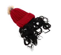 Beaupretty Gorro De Invierno De Punto Para Mujer Con Peluca Incorporada Gorro Con Pelo Cálido De Accesorio Moderno Para Fiestas y Actividades Al Aire Elegante y Divertido