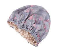 Beaupretty Gorro de Satén Doble para Dormir Mujer Transpirable Protector Rizos Maquillaje Yoga Ejercicio