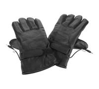 Beaupretty Guantes Eléctricos Calefactables para Moto y Scooter, PU Negro | Conexión 12v al Puerto del Vehículo, Ajuste en Muñeca, Protección Ligera, para Trayectos y Turismo