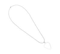 Beaupretty Guitar Pick Holder Necklace Transparent Heart Shaped Pendant Easy Identification Durable Storage For Guitar Bass Ukulele Players Stylish Jewelry For Music Lovers