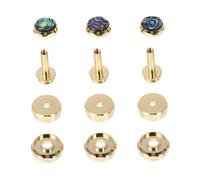Beaupretty Hebillas de Botón de Válvula, Cubiertas de Prensa de Botón de Pistón, Accesorios para Instrumentos Musicales Dorado y Cobre