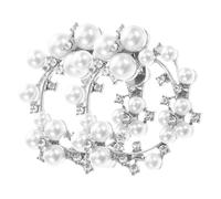 Beaupretty Hebillas de Metal para Zapatos de Boda Cristales de Imitación Adornos para Zapatos de Novia Accesorios para Desmontables para Mujeres y Niñas Eventos