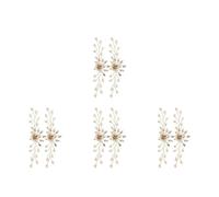 Beaupretty Hebillas Decorativas Para Zapatos De Novia De Clips De Perlas Doradas Para Calzado Femenino Accesorios De Boda Y Fiesta Decoración Elegante Y Para Zapatos De 2 Piezas X 4