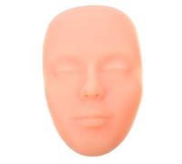 Beaupretty Herramienta De Práctica De Maquillaje Rostro De Silicona 1 Unidad Tamaño Real Piezas Desmontables Para, Ojos y Labios, Tono Piel Claro, Para Artistas De Maquillaje y Profesional