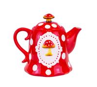 Beaupretty Hervidor de Cerámica Rojo de Gran Capacidad Diseño Portátil y Fácil de Limpiar para Agua Fría y Té de Flores Adecuado para Fiestas y Reuniones