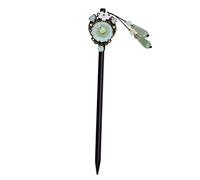 Beaupretty horquilla hanfu Rosario palillos de pelo palitos de cera banda horquilla hecha a mano hair clips s moño pasador de pelo de la antigüedad de flor Madera