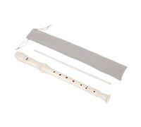 Beaupretty Instrumento de Viento para de Abs Blanco Duradero y Claro para Principiantes con Funda de Terciopelo