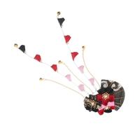 Beaupretty Japanese Hanfu Style Flower Hair Clip With Tassel Lightweight Traditional Kimono Cosplay Hairpin For Women Christmas Hair Decorations And Wedding Photo Props