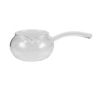 Beaupretty Jarra de Vidrio Resistente al Calor Asa Lateral para Ceremonias de Té, Elegante y Creativa, Adecuado para Compartir Ceremonia Tradicional China