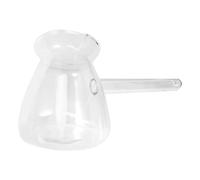 Beaupretty Jarra de Vidrio Transparente Mango Lateral 350ml para Café y Bebidas, Diseño Elegante y Práctico Adecuado para Decoración del Hogar