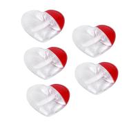 Beaupretty Juego 5 Tubos Brillo Labial Vacíos En Forma De Corazón 8 Ml Recargables y Reutilizables Para Viaje y Uso Personal De Plástico Portátil Desmontable Fácil Rellenar Limpiar
