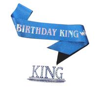Beaupretty Juego Banda de Cumpleaños para Decoraciones de Fiesta Ajustables Accesorios para Hombres Fiesta de Cumpleaños de Metal