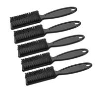Beaupretty Juego de 5 Cepillos para Barba y Bigote con Mango Largo, Cepillo Pequeño para Limpieza Profunda y Peine Desenredante, Kit Compacto para Cuidado Diario y Viaje, Color Negro