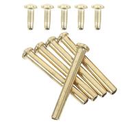 Beaupretty Juego de 5 Remaches de Metal Chapados en Oro para Abanicos Plegables, Cierres y Ejes de 3 Mm X 25 Mm, Accesorios de Reparación para Ventiladores Manuales y Kit de Piezas