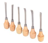 Beaupretty Juego de 6 Cinceles para Tallar Madera en Acero y Madera, Herramientas Profesionales para Escultura y Bricolaje, Adecuado para Aficionados y Carpinteros Estilo Varios estilos