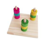 Beaupretty Juego De Anillos para Loros Juguete De Entrenamiento Desarrolla La Inteligencia De Aves