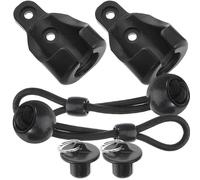 Beaupretty Juego de Cuerdas Elásticas y Accesorio de Tapa de Extremo para Persianas Enrollables Cierre de Bola Ajustable Negro para Uso Interior y Exterior
