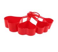 Beaupretty Juego de Medidoras para Cocina y Repostería, 4 Piezas en Forma de Corazón, Aptas para Alimentos, Colores Surtidos, para Medir Café, Azúcar y Especias, Uso Color Color Aleatorio