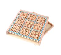 Beaupretty Juego de Mesa Sudoku de Madera, Tablero 9 Cuadrículas, Juguete Aritmético Educativo, Desarrollo Intelectual y Pensamiento Lógico, Juego Matemático Infantil