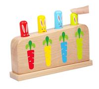 Beaupretty Juguete de Madera Infantil de Popup de Palitos Educativo para Desarrollo Cognitivo y Coordinación Mano Seguro y Suave Estilo Aleatorio