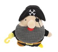 Beaupretty Juguete de Peluche Interactivo para Perros Masticadores con Sonido Forma de Capitán Pirata Resistente y Seguro para Cachorros y Mascotas Pequeñas