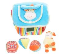 Beaupretty Juguete de Peluche para Bebés Suave y Lavable Bloques Sensoriales para Ejercicio de Dedos Desarrollo de Habilidades Motoras Finas y Auditivas Aprendizaje Temprano para Recién