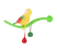 Beaupretty Juguete de Plástico para Loros Color Verde con Soporte para Percha de Pájaro, Lugar de Descanso y Ejercicio Adecuado para Jaulas de Periquitos y Otros Pájaros