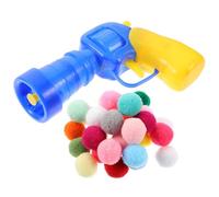 Beaupretty Juguete Disparador de Balones para Gatos, Bola Interactiva de Felpa y PP, Ligera y Portátil, Adecuado para Juego en Interiores y Exteriores, 1 Set