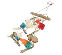 Beaupretty Juguete Masticable para Hámster Cuerda de Madera de Manzana, 1 Pieza Colgante para Desgaste Dental, Accesorio para Jaula de Animales Pequeños, Juguete Interesante y Saludable