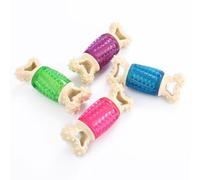 Beaupretty Juguete Masticable para Perros Sonido en Forma de Hueso Azul de Plástico, Resistente para Morder y Prevenir Comportamientos Destructivos, Adecuado para Mascotas Jugando