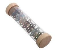 Beaupretty Juguete Musical de Lluvia para Bastón Cognitivo de Sonido Realista Estimulación Multisensorial para Bebés Juguete Educativo de Madera Colores para Hogar y Escuelas