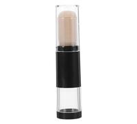 Beaupretty Kabuki - Brocha retráctil para maquillaje de viaje con frascos de polvo sueltos recargables para colorear, resaltar, contorno, rubor