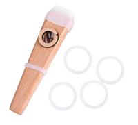Beaupretty Kazoos de Madera para Principiantes Instrumento Musical Portátil Ligero y Duradero para Guitarra y Ukelele Complemento para Educación Musical