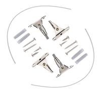 Beaupretty Kit de Anclajes para Muebles y Estantería de Guardería Correas Ajustables de Acero Inoxidable para Fijación Segura y Prevención de Caídas en Niños, 2 Juegos