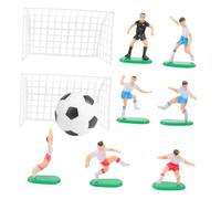Beaupretty Kit de Decoraciones para Tartas de Fútbol Figuras en Miniatura para Fiestas de Cumpleaños y Celebraciones Deportivas