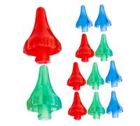 Beaupretty Kit de Limpieza de Oídos para Adultos 12 Boquillas Suaves Reutilizables de Colores Verde Azul y Rojo Puntas de Irrigación de Cerumen Precisas y Portátiles para Uso Casa y Viajes