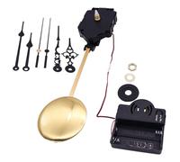 Beaupretty Kit de Movimiento de Reloj de Péndulo para Caja de Música y Reloj de Pared, Mecanismo de Metal Fácil de Usar 2 Tamaños Diferentes de Manecillas para Reparación