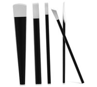 Beaupretty Kit de Pedicura Profesional con Bolsa de Almacenamiento para Eliminar Piel Muerta y Callos de 5 Piezas con Raspadores de Pies de Acero Inoxidable para Cuidado de Pies
