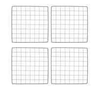 Beaupretty Lámina de Valla para Mascotas DIY, Esgrima de Hierro Negro 35x35 Cm, Accesorio Resistente para Jaula Perros y Conejos, Cerca de Aislamiento para Parque Infantil de Mascotas