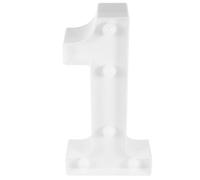 Beaupretty Lámpara LED Número 1 Decorativa para Dormitorio y Fiesta, Luz Numérica de Señal Luminosa sin Batería, Luz de Noche para Decoración Romántica y Cumpleaños