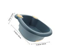 Beaupretty Lavabo Cara del Ñiño y Lavadero Doméstico Tabla de Lavar Integrada, Plástico Pp Engrosado, Tamaño Pequeño en Azul Oscuro, Adecuado para Baño y Lavado Manual, Color Aleatorio